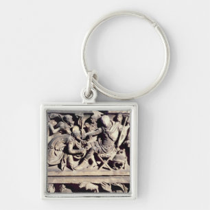 The submission of a barbarian to a Roman Key Ring
