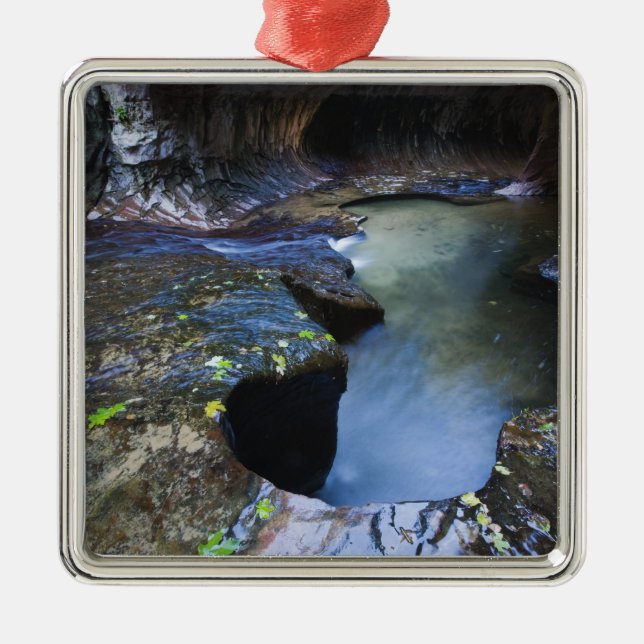 The Subway slot canyon Metal Tree Decoration (Front)