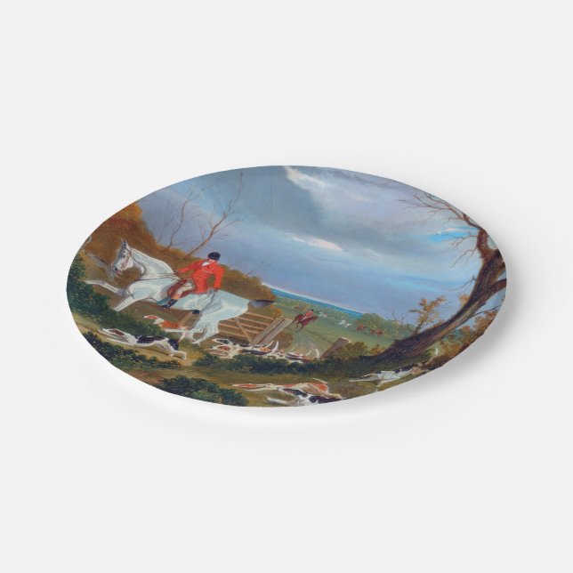 The Suffolk Hunt 1833 Fox Hunt Paper Plate (Angled)