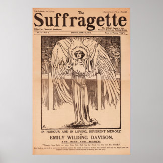 The Suffragette, Emily Davison, Vintage Poster