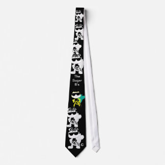 The Sugar B's Black, B & W logo with 1 colour logo Tie