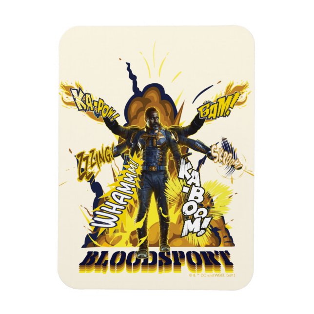 The Suicide Squad | Bloodsport Action Graphic Magnet (Vertical)