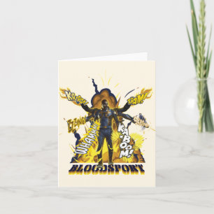 The Suicide Squad   Bloodsport Action Graphic Note Card
