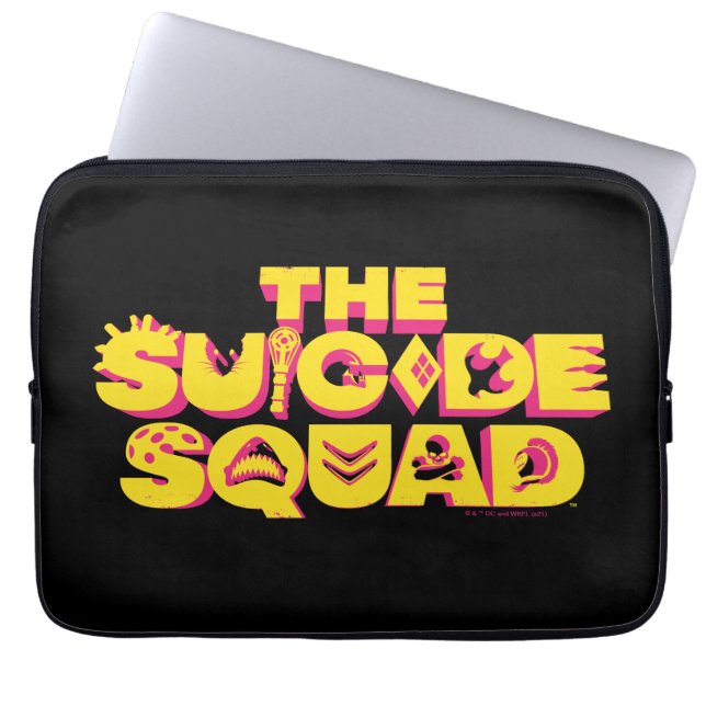 The Suicide Squad | Character Icon Logo Laptop Sleeve (Front)