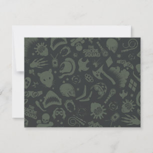 The Suicide Squad   Character Icon Pattern Card