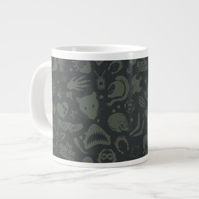 The Suicide Squad | Character Icon Pattern Large Coffee Mug (Front Left)