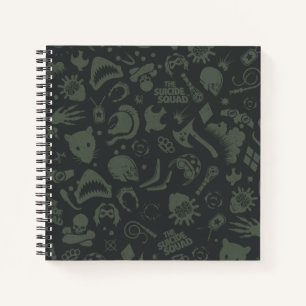 The Suicide Squad   Character Icon Pattern Notebook