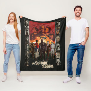 The Suicide Squad   Exlposive Character Roster Fleece Blanket