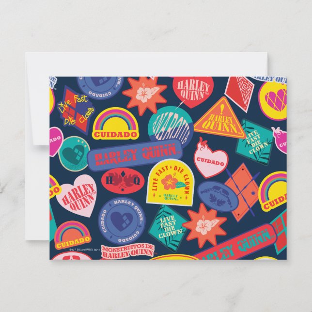 The Suicide Squad | Harley Quinn Badge Pattern Card (Front)
