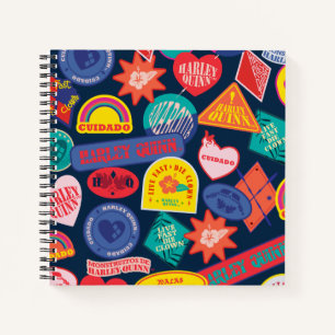 The Suicide Squad Harley Quinn Badge Pattern Notebook