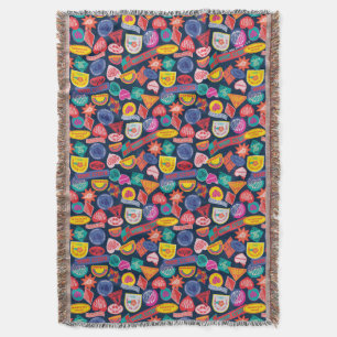 The Suicide Squad   Harley Quinn Badge Pattern Throw Blanket