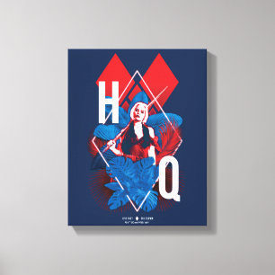 The Suicide Squad   Harley Quinn Fern & Diamonds Canvas Print