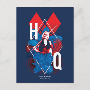 The Suicide Squad   Harley Quinn Fern & Diamonds Postcard