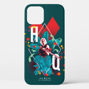 The Suicide Squad   Harley Quinn Floral Diamond iPhone 12 Case