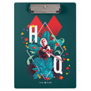 The Suicide Squad Harley Quinn Floral Diamond Clipboard