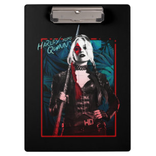 The Suicide Squad   Harley Quinn & Green Ferns Clipboard