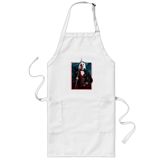The Suicide Squad | Harley Quinn & Green Ferns Long Apron (Front)