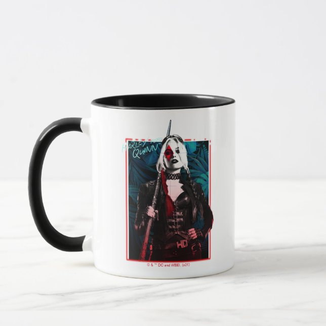 The Suicide Squad | Harley Quinn & Green Ferns Mug (Left)