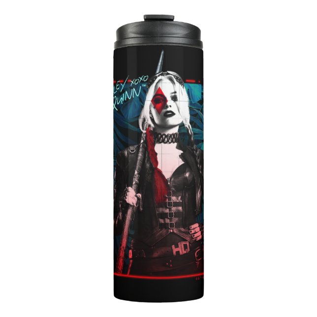 The Suicide Squad | Harley Quinn & Green Ferns Thermal Tumbler (Front)