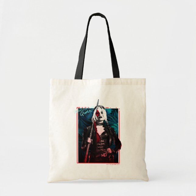 The Suicide Squad | Harley Quinn & Green Ferns Tote Bag (Front)
