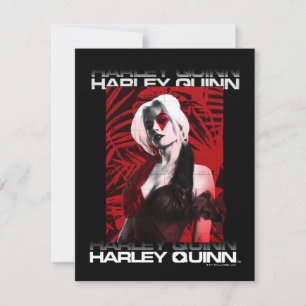 The Suicide Squad Harley Quinn Red Fern Portrait Card