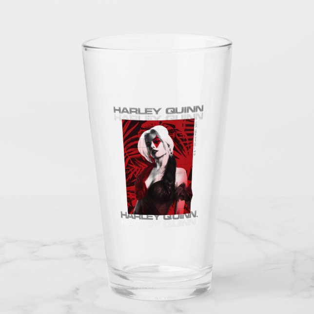 The Suicide Squad | Harley Quinn Red Fern Portrait Glass (Front)