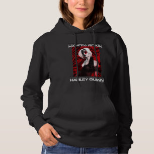 The Suicide Squad   Harley Quinn Red Fern Portrait Hoodie