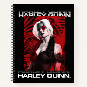 The Suicide Squad Harley Quinn Red Fern Portrait Notebook