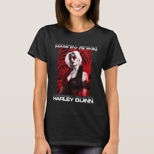 The Suicide Squad | Harley Quinn Red Fern Portrait T-Shirt (Front)