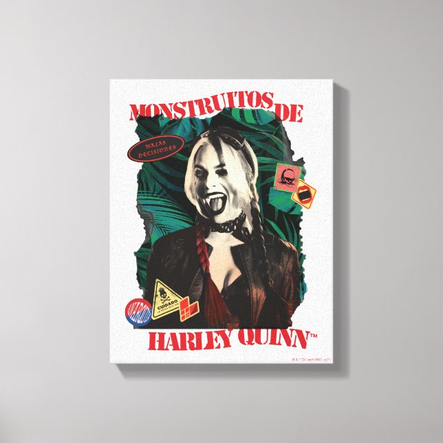 The Suicide Squad | Harley Quinn Winking Canvas Print (Front)