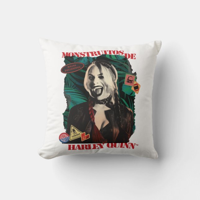 The Suicide Squad | Harley Quinn Winking Cushion (Front)