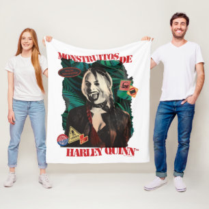 The Suicide Squad   Harley Quinn Winking Fleece Blanket