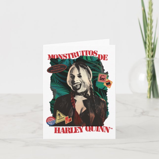The Suicide Squad | Harley Quinn Winking Note Card (Front)
