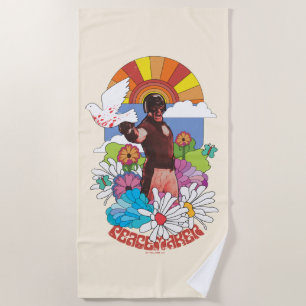 The Suicide Squad Peacemaker Flowers & Sunshine Beach Towel