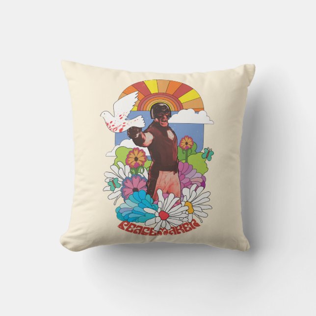 The Suicide Squad | Peacemaker Flowers & Sunshine Cushion (Front)