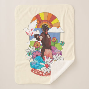 The Suicide Squad   Peacemaker Flowers & Sunshine Sherpa Blanket