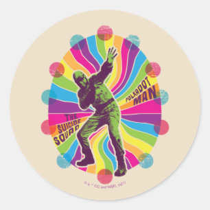 The Suicide Squad Polka-Dot Man Psychedelic Classic Round Sticker