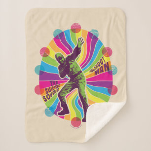 The Suicide Squad   Polka-Dot Man Psychedelic Sherpa Blanket