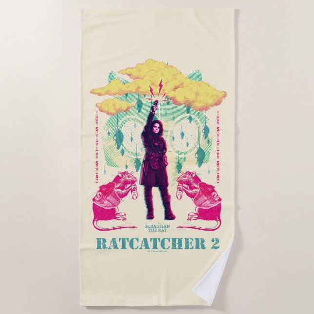 The Suicide Squad | Ratcatcher 2 Illustration Beach Towel (Front)