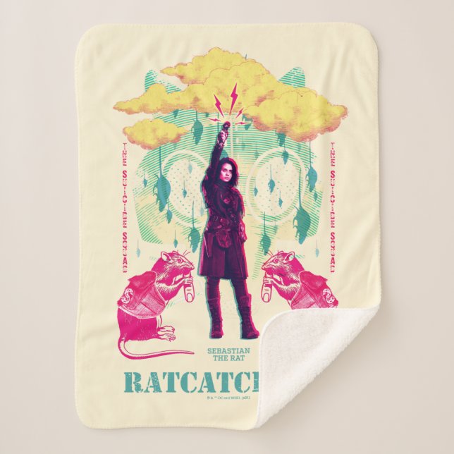 The Suicide Squad | Ratcatcher 2 Illustration Sherpa Blanket (Front)