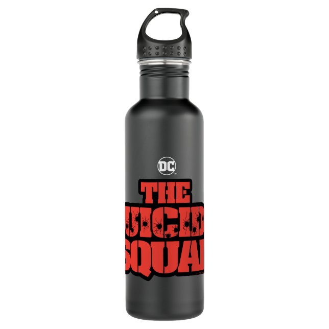 The Suicide Squad | Red and Black Logo 710 Ml Water Bottle (Front)
