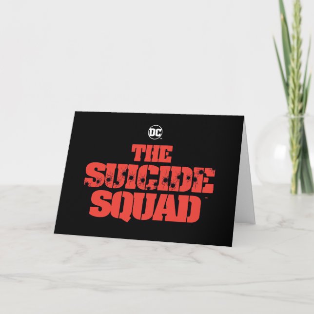 The Suicide Squad | Red and Black Logo Card (Front)