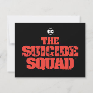 The Suicide Squad Red and Black Logo Card