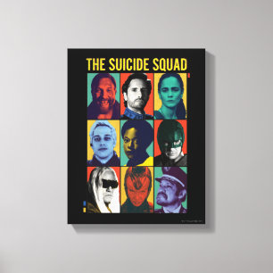 The Suicide Squad   Retro Grid With Amanda Waller Canvas Print