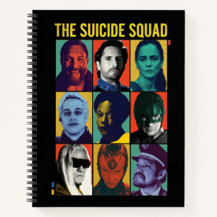 The Suicide Squad Retro Grid With Amanda Waller Notebook