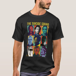 The Suicide Squad   Retro Grid With Amanda Waller T-Shirt