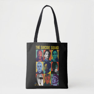 The Suicide Squad Retro Grid With Amanda Waller Tote Bag