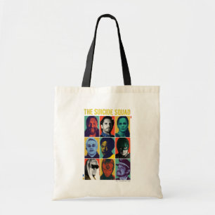 The Suicide Squad Retro Grid With Amanda Waller Tote Bag