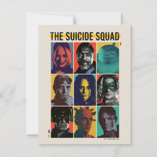 The Suicide Squad Retro Grid With Harley Quinn Card