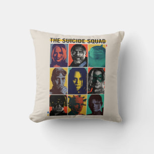 The Suicide Squad   Retro Grid With Harley Quinn Cushion